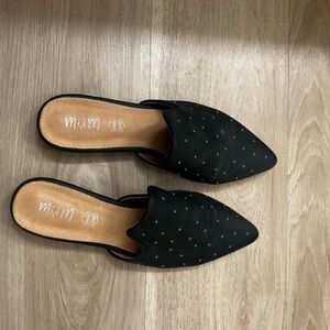 Mi.iM Black Studded Mules